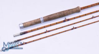 Hardy Alnwick "The J J H Triumph" Palakona split cane trout fly rod E90856, 9ft 3pc with spare