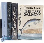 4 Fishing Books, Pan Angling World Guide to Fly Fishing Jim C Chapralis 1987, The Last Salmon Jeremy