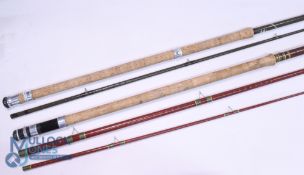 Olivers of Knebworth match fibre glass course rod 13ft 3pc 28" handle with alloy sliding reel