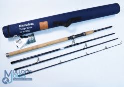 Snowbee Deep Blue carbon tarpon inshore rod 9ft 4pc 60-100g 23" handle, uplocking reel seat, lined