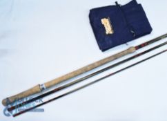 Bruce & Walker Expert carbon hand built in England salmon fly rod 15ft 3pc line 9/11# 24" handle