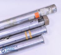 A collection of alloy rod tubes, as follows: Unnamed screw top 57