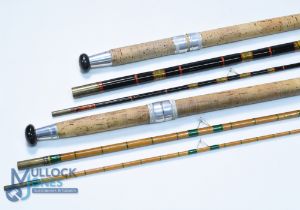 Poolson Redditch Black Panther match/float rod, whole cane with spliced split cane tip, 12ft 3pc 23"