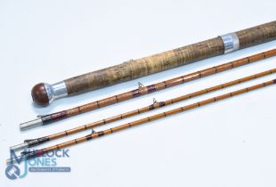 Hardy Alnwick "The No 2 A H Wood" No E91068 steel centred Palakona salmon fly rod 12ft 3pc with