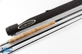 Vision 3 Zone 15' 3 piece graphite salmon fly rod, line rate #10/11, lined butt and stripper
