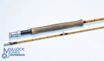 Hardy "The Pope" Palakona 10' 2 piece split cane trout fly rod, No. N-R, agate butt/tip rings,