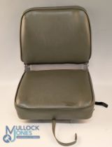 Padded Boat Seat Olive Green Nylon, all complete with strap fixings. Made by AP productions in