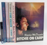 4 Carp Fishing Books, Richie on Carp Ritchie McDonald 1989, Big Carp Tim Paisley & Friends 1990, The