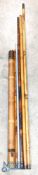 Hardy Bros Rod Tip Tubes, a metal tip tube marked Hardy, a Bamboo tip holder in need of some