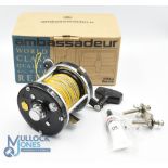 Abu Ambassadeur 9000 CL black finish multiplier reel No 940-308-18 large 'T' shaped counter balance