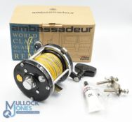 Abu Ambassadeur 9000 CL black finish multiplier reel No 940-308-18 large 'T' shaped counter balance