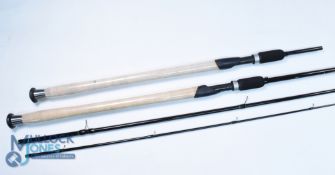 Maver Powerlite Match 2 carbon rod 11ft/13ft 4pc, twin 23" handles, down locking reel seats, stand