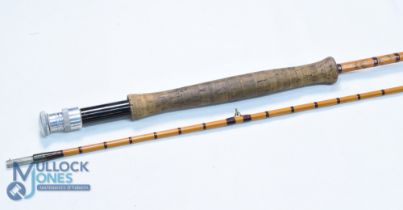 Hardy "The Halford Knockabout" Palakona 9'6", 2 piece split cane fly rod, in fine condition, No.