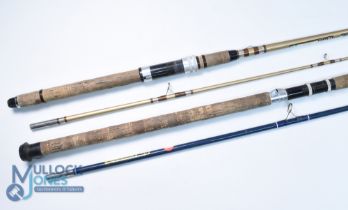 Abu Sweden Suecia 322 Zoom glass spinning rod 6ft 6" 2pc 16" handle (small loss to butt), alloy