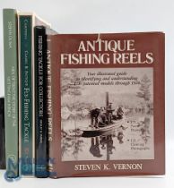 4 Fishing Tackle Collectors Books, to include Antique Fishing Reels Steven K Vernon 1985, Fishing