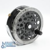 Bruce & Walker Expert Series salmon fly reel, 4 1/4" ventilated spool, 2 screw latch, milled rim