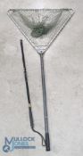 Hardy Bros Salmon Tailer and Hardy Bros folding landing net - both in used condition- some signs