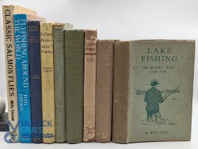 Fishing Books: a good selection of period books - Of Lake Fishing Jock Scott 1939 in D/j, Flying