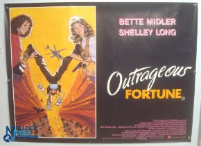 Original Movie/Film Poster – 1987 Outrageous Fortune 40x30" approx. kept rolled, creases apparent,