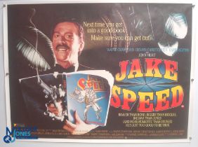 Original Movie/Film Poster – 1986 Jake Speed 40x30" approx. kept rolled, creases apparent, Ex Cinema