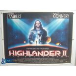 Original Movie/Film Poster – 1991 The Highlander II 40x30" approx. kept rolled, creases apparent, Ex