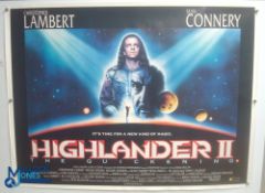 Original Movie/Film Poster – 1991 The Highlander II 40x30" approx. kept rolled, creases apparent, Ex