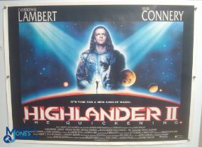 Original Movie/Film Poster – 1991 The Highlander II 40x30" approx. kept rolled, creases apparent, Ex