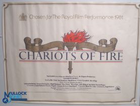 Original Movie/Film Poster – 1981 Chariots of Fire 40x30" approx. kept rolled, creases apparent,