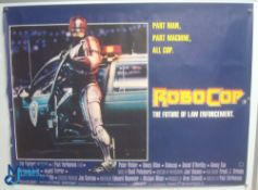 Original Movie/Film Poster – 1987 Robocop 40x30" approx. kept rolled, creases apparent, heavy