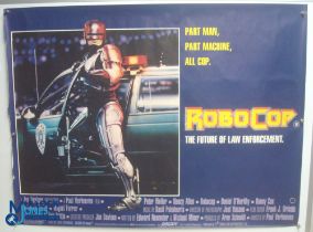 Original Movie/Film Poster – 1987 Robocop 40x30" approx. kept rolled, creases apparent, heavy