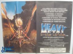 Original Movie/Film Poster – 1981 Heavy Metal 40x30" approx. kept rolled, creases apparent,