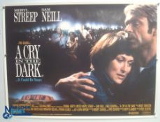 Original Movie/Film Poster – 1988 A Cry in the Dark 40x30" approx. kept rolled, creases apparent, Ex