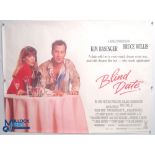 Original Movie/Film Poster – 1987 Blind Date 40x30" approx. kept rolled, creases apparent, Ex Cinema