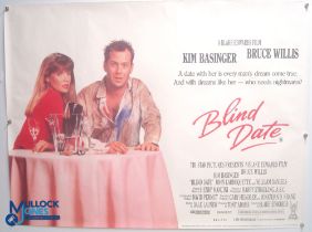 Original Movie/Film Poster – 1987 Blind Date 40x30" approx. kept rolled, creases apparent, Ex Cinema