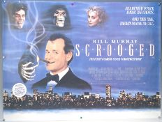 Original Movie/Film Poster – 1988 Scrooged 40x30" approx. kept rolled, creases apparent, Ex Cinema