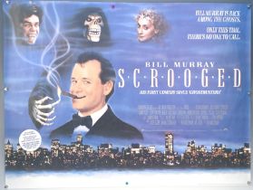 Original Movie/Film Poster – 1988 Scrooged 40x30" approx. kept rolled, creases apparent, Ex Cinema