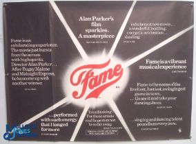 Original Movie/Film Poster – 1980 Fame 40x30" approx. kept rolled, creases apparent, 3 vertical