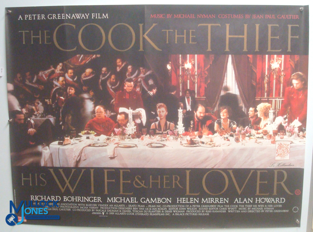 Original Movie/Film Poster – 1999 The Cook the Thief His Wife & Her Lover 40x30" approx. kept