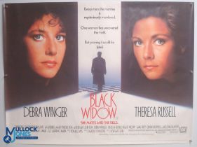 Original Movie/Film Poster – 1987 Black Widow 40x30" approx. kept rolled, creases apparent, Ex