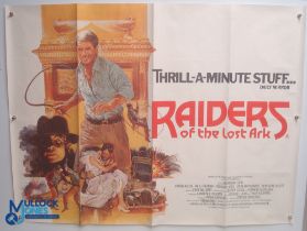 Original Movie/Film Poster – 1981 Raiders of the Lost Ark 40x30" approx. kept rolled, creases