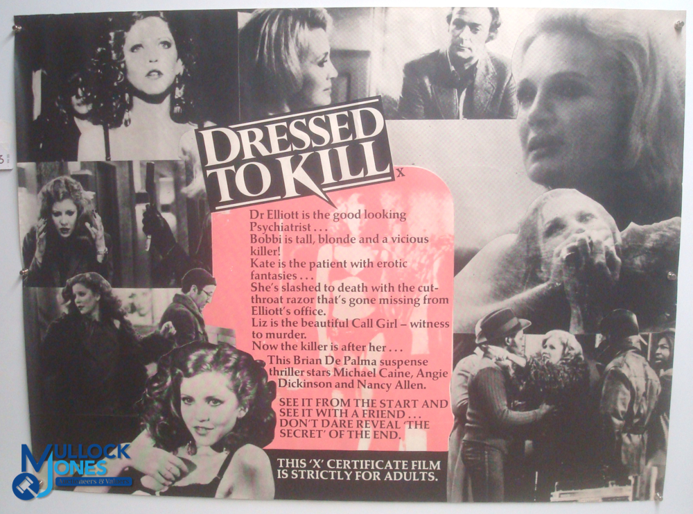 Original Movie/Film Poster – 1980 Dressed to Kill 40x30" approx. kept rolled, creases apparent, Ex