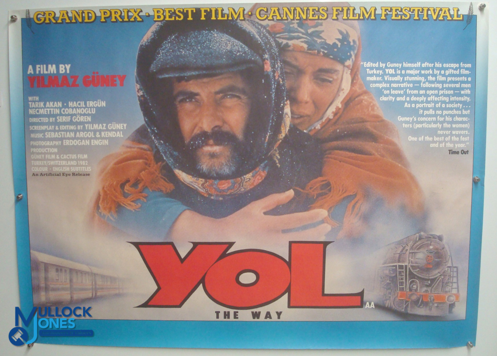 Original Movie/Film Poster – 1982 Yol The Way 40x30" approx. kept rolled, creases apparent, Ex