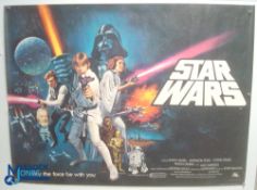 Original Movie/Film Poster – Pre Oscars 1977 Star Wars 40x30" approx. kept rolled, creases apparent,