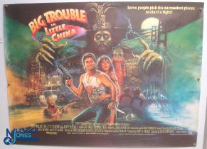 Original Movie/Film Poster – 1986 Big Trouble in Little China 40x30" approx. kept rolled, creases