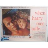 Original Movie/Film Poster – 1989 When Sally Met Harry 40x30" approx. kept rolled, creases apparent,