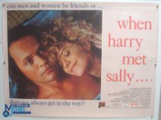 Original Movie/Film Poster – 1989 When Sally Met Harry 40x30" approx. kept rolled, creases apparent,