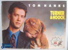 Original Movie/Film Poster – 1989 Turner & Hooch, 40x30" approx. kept rolled, creases apparent, Ex