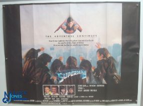 Original Movie/Film Poster – 1980 Superman II 40x30" approx. kept rolled, creases apparent, 3