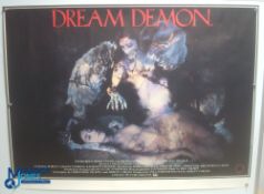 Original Movie/Film Poster – 1988 Horror Dream Demon 40x30" approx. kept rolled, creases apparent,
