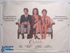 Original Movie/Film Poster – 1989 When Sally Met Harry, 1983 Class 40x30" approx. kept rolled,